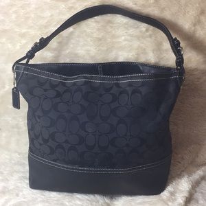 ⬇️Coach jacquard Signature shopper purse #2156